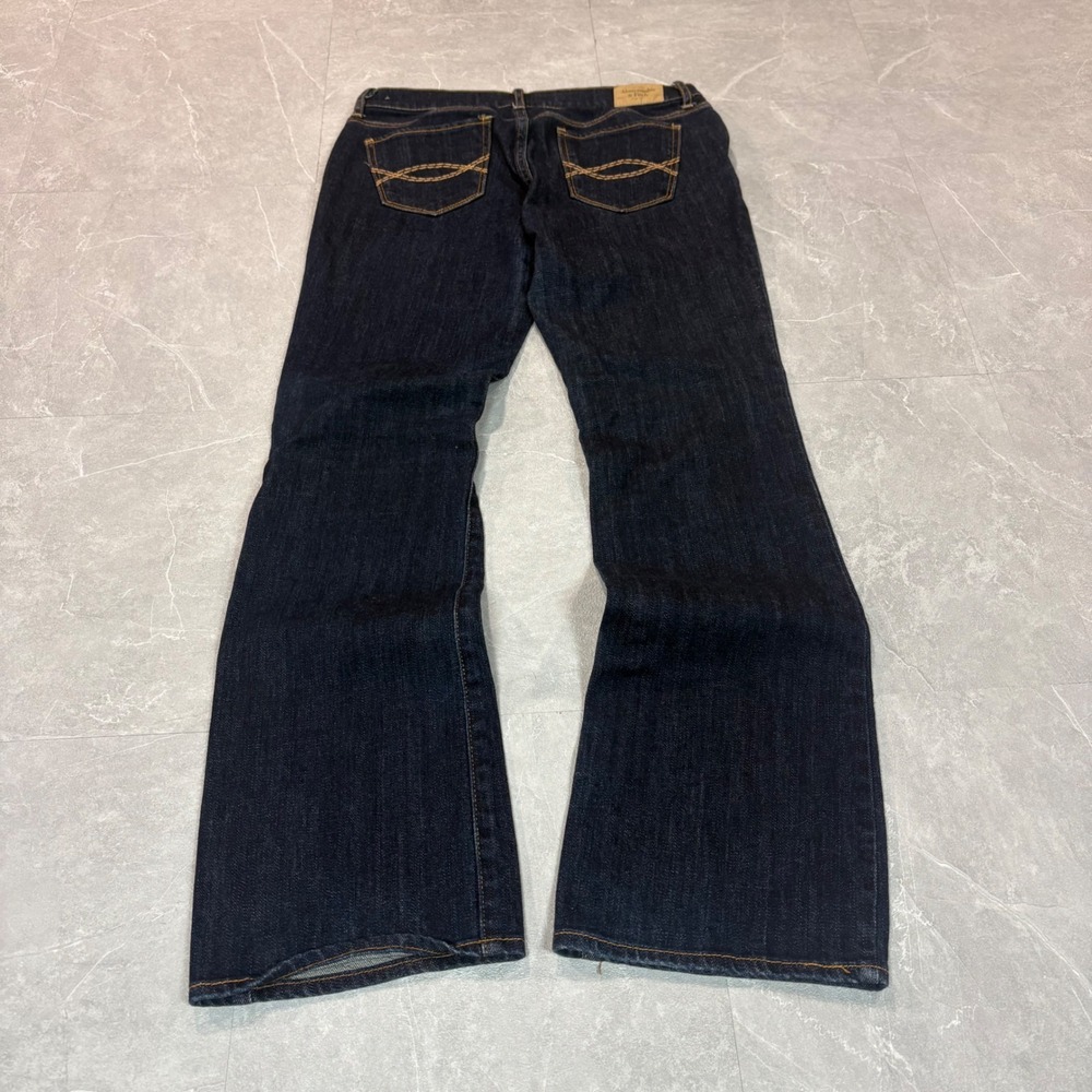 Abercrombie & Fitch Perfect Stretch Flare Jeans Dark Wash 4S W27 L31 Denim